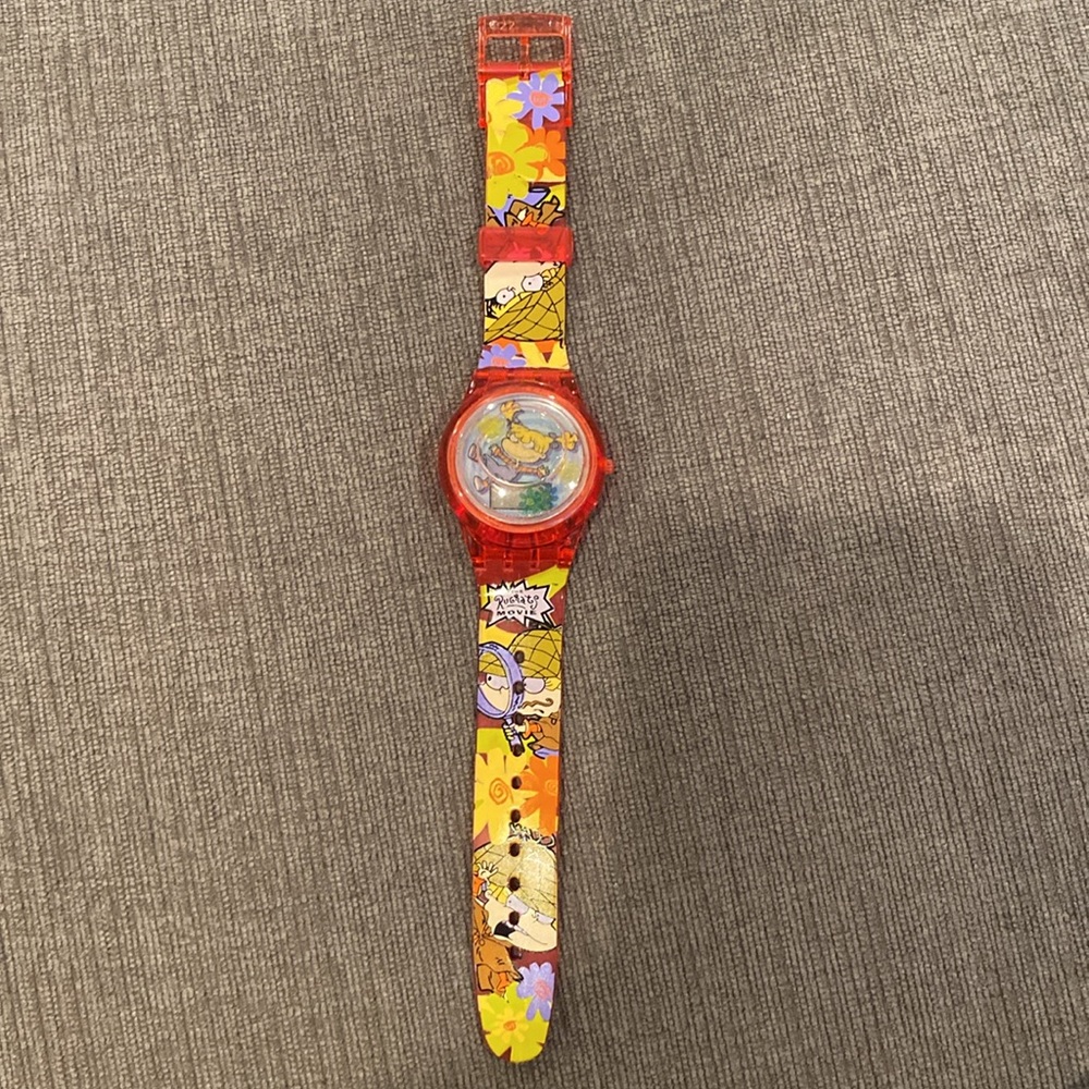 1998 Rugrats Movie Watch from Burger King - Angelica - Floating Flowers    toys - Picture 2 of 5